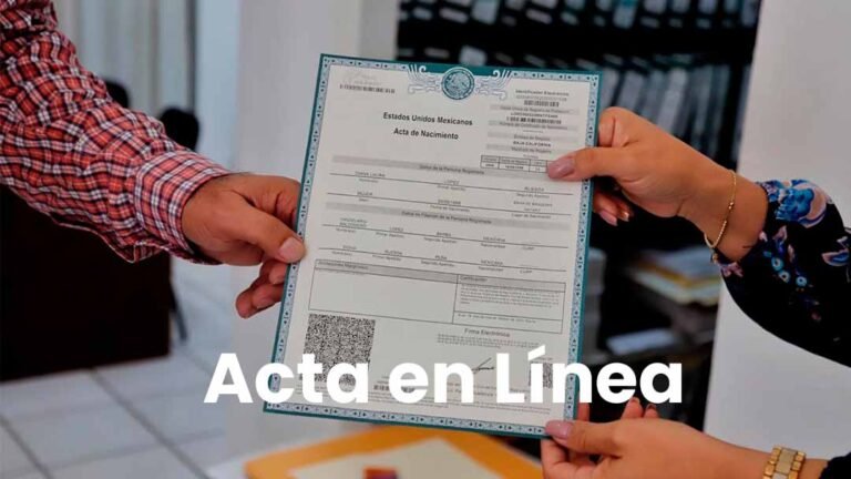  ¿Cómo obtener tu acta de nacimiento en línea?